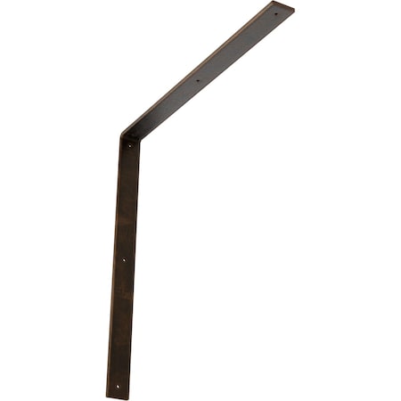 Hamilton Steel Bracket, Antiqued Bronze 2W X 24D X 24H